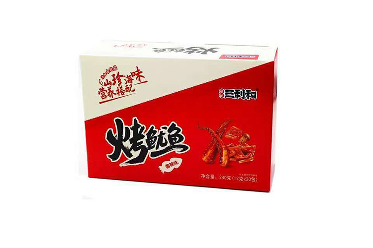 SANLIWA GRILLED SQUID SPICY 15G*30 PACK (BOX)